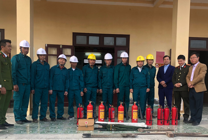 Xã Hữu Bằng (Kiến Thụy) ra mắt mô hình “Thôn an toàn phòng cháy, chữa cháy” tại thôn Kim Đới 1